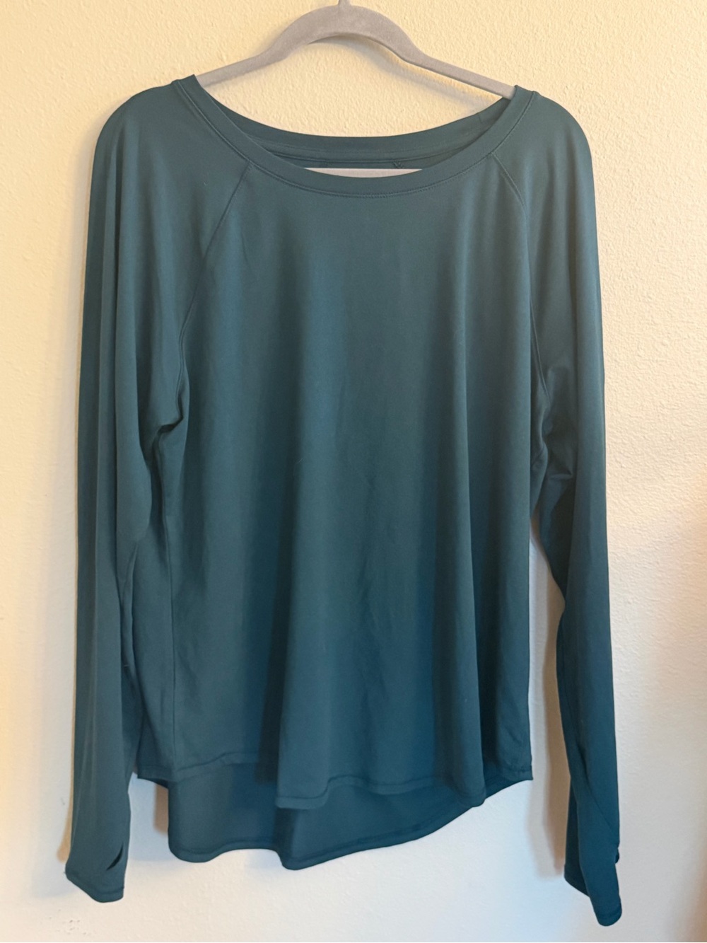 all in motion Teal Boatneck Long Sleeve Top